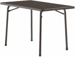 Sieger 220/G Garten-Klapptisch mit mecalit-Pro-Platte 115 x 70 cm, Stahlrohrgestell