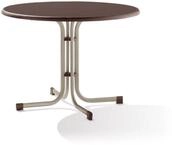 Sieger Boulevard-Klapptisch mit mecalit-Pro-Dekorplatte, &Oslash; 100 cm, champagner,