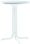 Sieger 138/W Party-Klapptisch mit mecalit-Pro-Platte &Oslash; 86 cm, Stahlrohrgestell