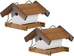 dobar&reg; Green Label Kleines Vogelhaus Goldener Oktober im 2er-Set -...