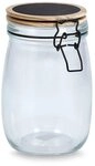 Zeller 19494 Vorratsglas m. B&uuml;gelverschluss, 1000 ml, Kiefer, ca. &Oslash; 11 x 17...