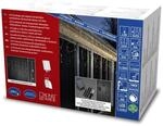 Konstsmide LED Solar Eisregen Lichtervorhang, mit wei&szlig;en Globes,...