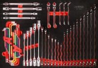 KS Tools 811.0049 Schraubenschl&uuml;ssel-Satz in Schaumstoffeinlage, 49-tlg