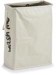 Zeller 14282 W&auml;schesammler "Wash me", Polyester, beige, ca. 20x40x56 cm,