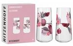 RITZENHOFF 6151002 Trinkglas universal 600 ml - 2er Set - Serie Sommersonett,...