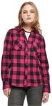 Urban Classics Damen Ladies Turnup Checked Flanell Shirt