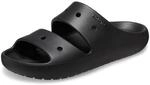 Crocs Unisex Erwachsene Classic Sandal v2 Sandalen, Black, 48/49 EU