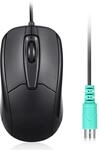 Perixx 10442 Perimice-209 P Kabelgebundene PS2-Maus mit Scrollrad und optischer