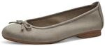 Jana Damen Ballerinas Elegant Vegan, Grau (Stone), 36 EU