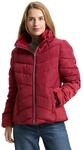 Tom Tailor Damen Winterjacke mit Stehkragen,35930 - Deep Red, S