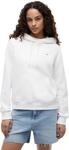 Tommy Jeans Damen Tjw Reg Flag Hoodie Dw0dw19958 Pullover-Kapuzenpulli, White