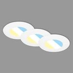 BRILONER &ndash; 3er Set LED Einbaulampe Badezimmer, IP44, Einbauleuchte, Deckenspots,