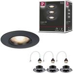 Paulmann 92114 Einbauleuchte 3er-Set starr rund 90mm GU10 max. 3x10W 230V...