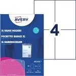 AVERY Zweckform 4834XL Namensschilder f&uuml;r Kleidung 50 St&uuml;ck (148x105mm, A6