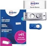 AVERY Zweckform polar20 Namensschilder 5 St&uuml;ck (68x22mm, 5 Schilder mit Magnet,