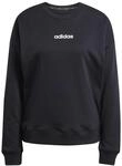 adidas Damen Essentials Linear French Terry Sweatshirt, Black/White, XXL