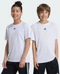 adidas Unisex Kinder Train Essentials Logo Regular Fit Junior Shirt, White/Black,