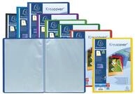 Exacompta 5660E 8er Pack Sichtmappe KreaCover aus Kunststoff DIN A4 mit 60