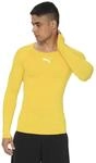 PUMA Liga Baselayer Tee LS Technical Shirt, Herren, Gelb (Cyber ​​Yellow), 60/62