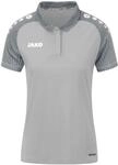 JAKO Damen Poloshirt Performance, Soft Grey/Steingrau, 42