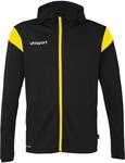 uhlsport Unisex Squad 27 Track Hood Sport-Jacke, Schwarz/Limonengelb, M EU