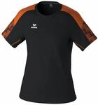 Erima Herren EVO Star leichtes T-Shirt (1082410), schwarz/orange, S