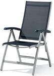 Sieger 945/A-G Klappsessel Bodega, Aluminium, Vollkunststoff und Textilux-Gewebe,