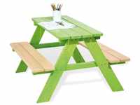 PINOLINO Kindersitzgarnitur Nicki für 4, aus massivem Holz, 2 Bänke mit 1...