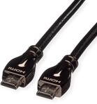 ROLINE 4K HDMI Ultra HD Kabel mit Ethernet, ST/ST, schwarz, 10 m