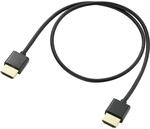 Speaka Professional HDMI Anschlusskabel HDMI-A Stecker, HDMI-A Stecker 0.50 m...