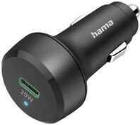 Hama Car Charger 25W USB Ladeger&auml;t 25W 1x USB-C&reg; USB PD Schwarz KFZ, LKW
