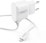 Hama Lightning-Ladeger&auml;t, 1 A/5 W/5 V (Lightning-Netzteil, Stromversorgung f&uuml;r