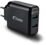 FANTEC QC3-A22 Quick Charge 3.0 Ladeger&auml;t und 2X USB Anschl&uuml;ssen mit 36W schwarz