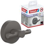 tesa MOON GREY Bademantelhaken, matt grau - f&uuml;r B&auml;der im Industrial Style und