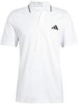 adidas Herren Essential Three Stripes Pique Polo Shirt, White/Black, XL