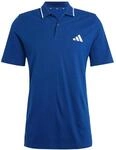 adidas Herren Essential Three Stripes Pique Polo Shirt, Dark Blue/White, S
