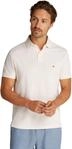 Tommy Hilfiger Herren Poloshirt Kurzarm Core 1985 Regular Fit, Elfenbein (Ivory