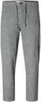 Selected Homme Herren Slh172-slimtape Brody Linen Pant Noos Chinohose, Sky