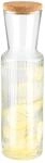 APS 10738 Glaskaraffe &bdquo;Lines, Wasserkaraffe aus Glas, Transparenter...
