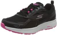 Skechers Damen Go Run Consistent Sneaker, schwarz/pink, 38.5 EU