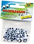 folia 750705 - Wackelaugen mit beweglicher Pupille, wei&szlig;, oval ca. 7 x 5 mm,...