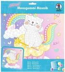 Ursus 8420018 - Glitter Moosgummi Mosaik-Bild "Kittycorn", Bastelset f&uuml;r ein