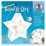 Ursus 18770002 - Twinkle Star, wei&szlig;, ca. 19,3 x 18,3 x 8 cm, Laternen Rohling Stern