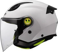 LS2, Jet-Motorradhelm f&uuml;r Kinder FUNNY II SOLID Gloss White, S