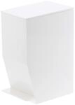 YAMAZAKI 3385 TOWER Step~On Trash Can, white, ABS Resin, 12 x 19 x 27.5 cm