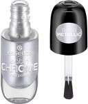 essence satin CHROME nail polish, Nr. 04, Silber, abdeckend, Expressergebnis,