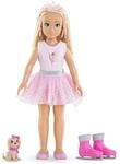 Corolle Girls Valentine Ballerina Set, Ankleidepuppe mit Hund, Kr&ouml;nchen,...