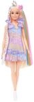 Barbie Fun & Fancy Puppe mit Accessoires, Modepuppe mit extra langem blondem Haar und