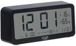 ADLER AD 1195 Batteriebetriebener Wecker mit Raumtemperaturanzeige,