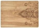 Zeller Schneidebrett, eckig, ca. 40 x 29 x 1,5 cm, Beige, 25566